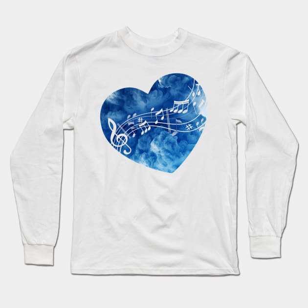 Music Notes Long Sleeve T-Shirt by SirTeealot